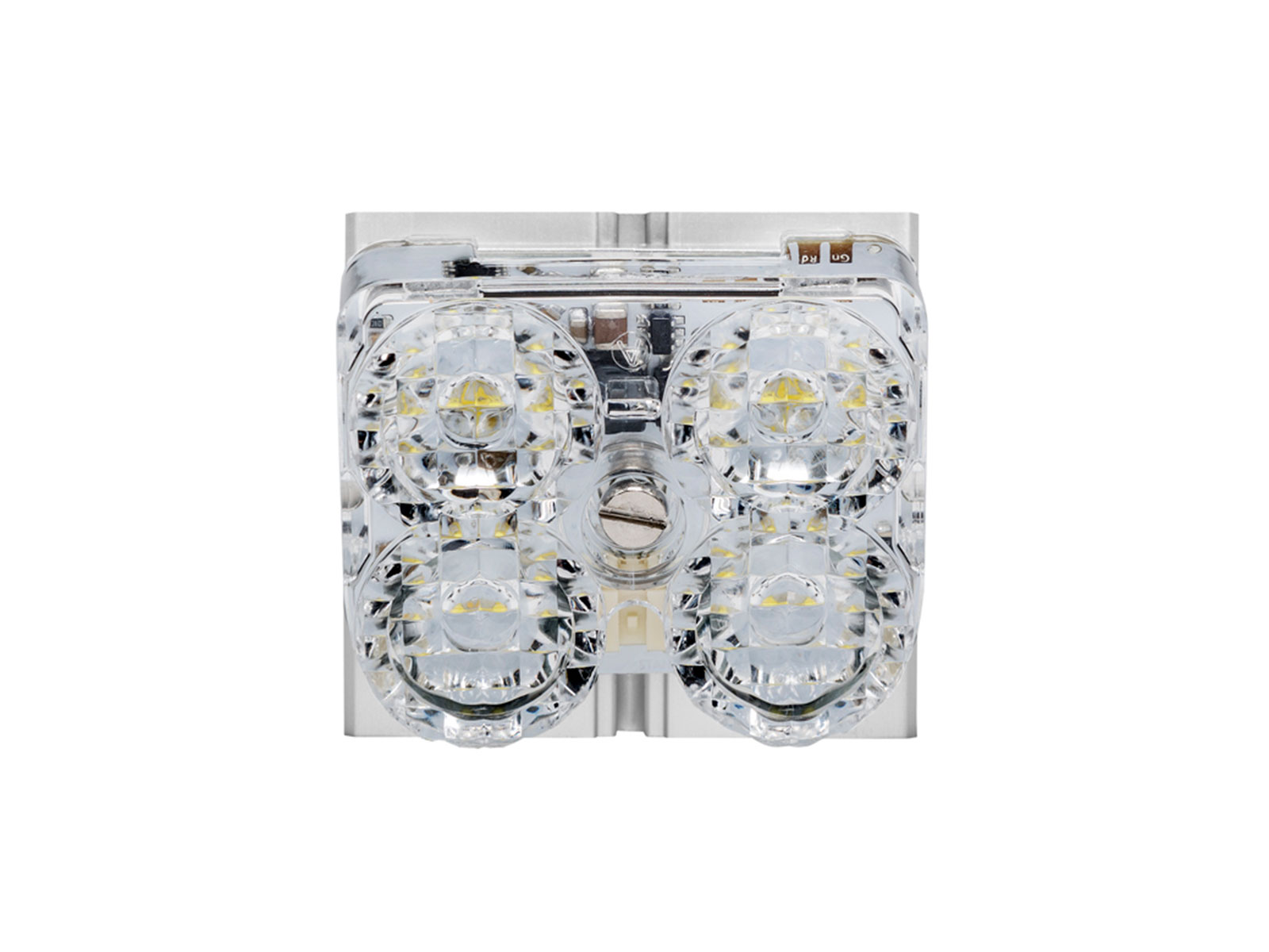 L51 4-LED 46×42 White Work/Alley Unlit Front View