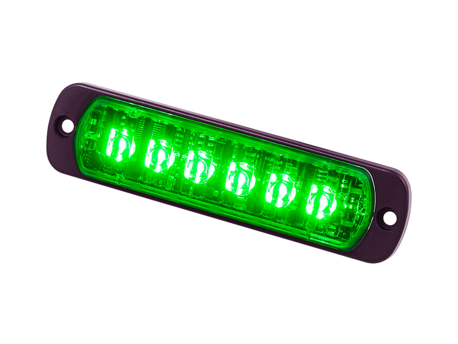 L52 Lamp Lit Green Angle View