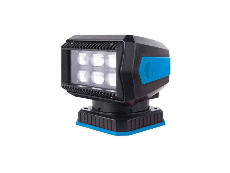 Laser Searchlight 2 Lit Front Angle View