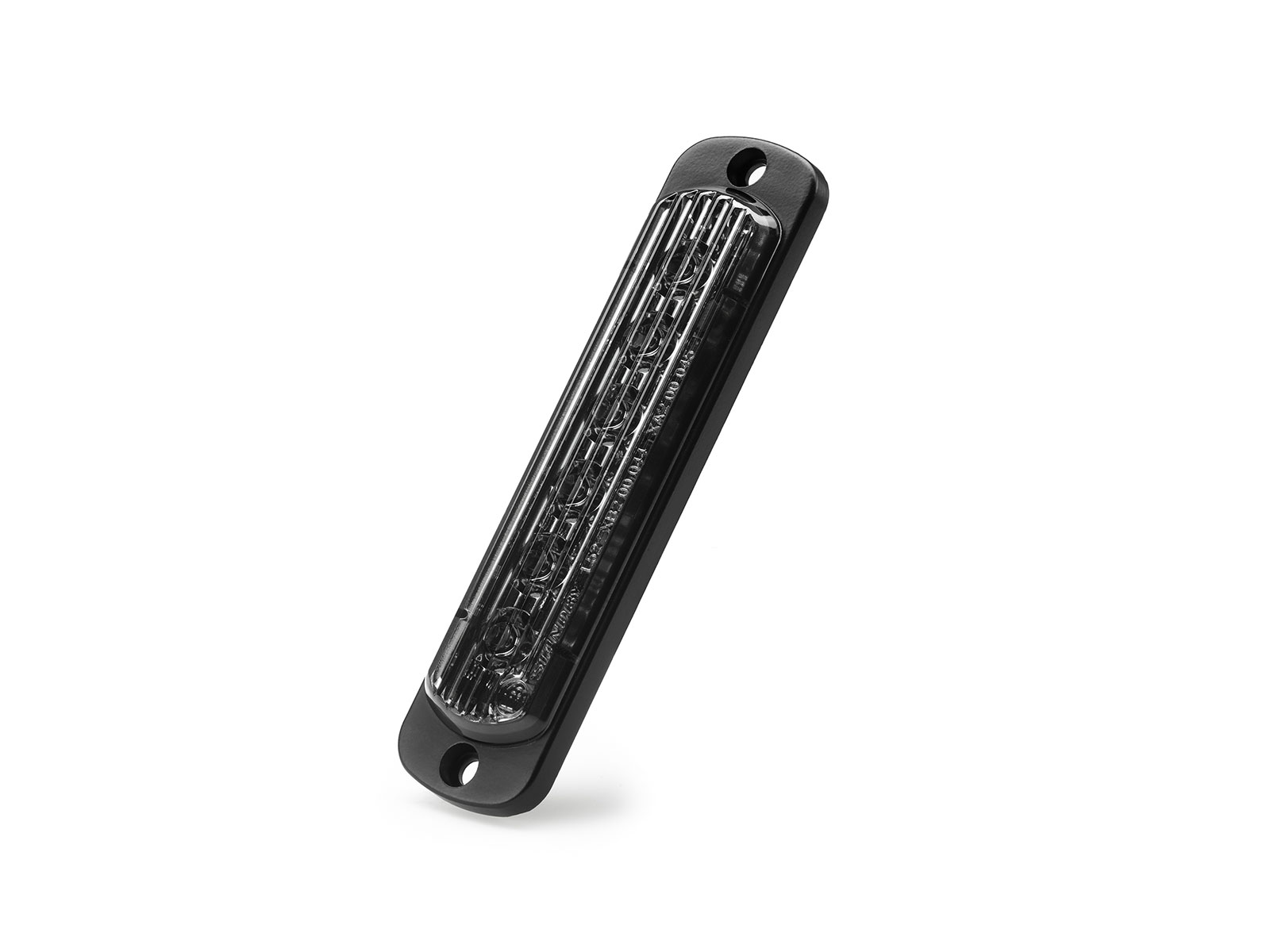 L52 Lamp Blue with Tinted Lens Vertical Unlit Angle View