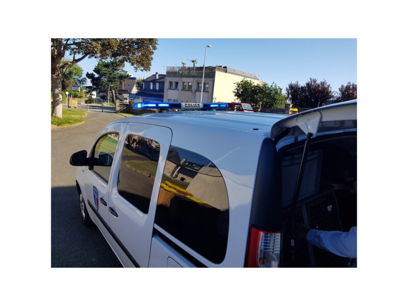 Backlighting of the text for night vision