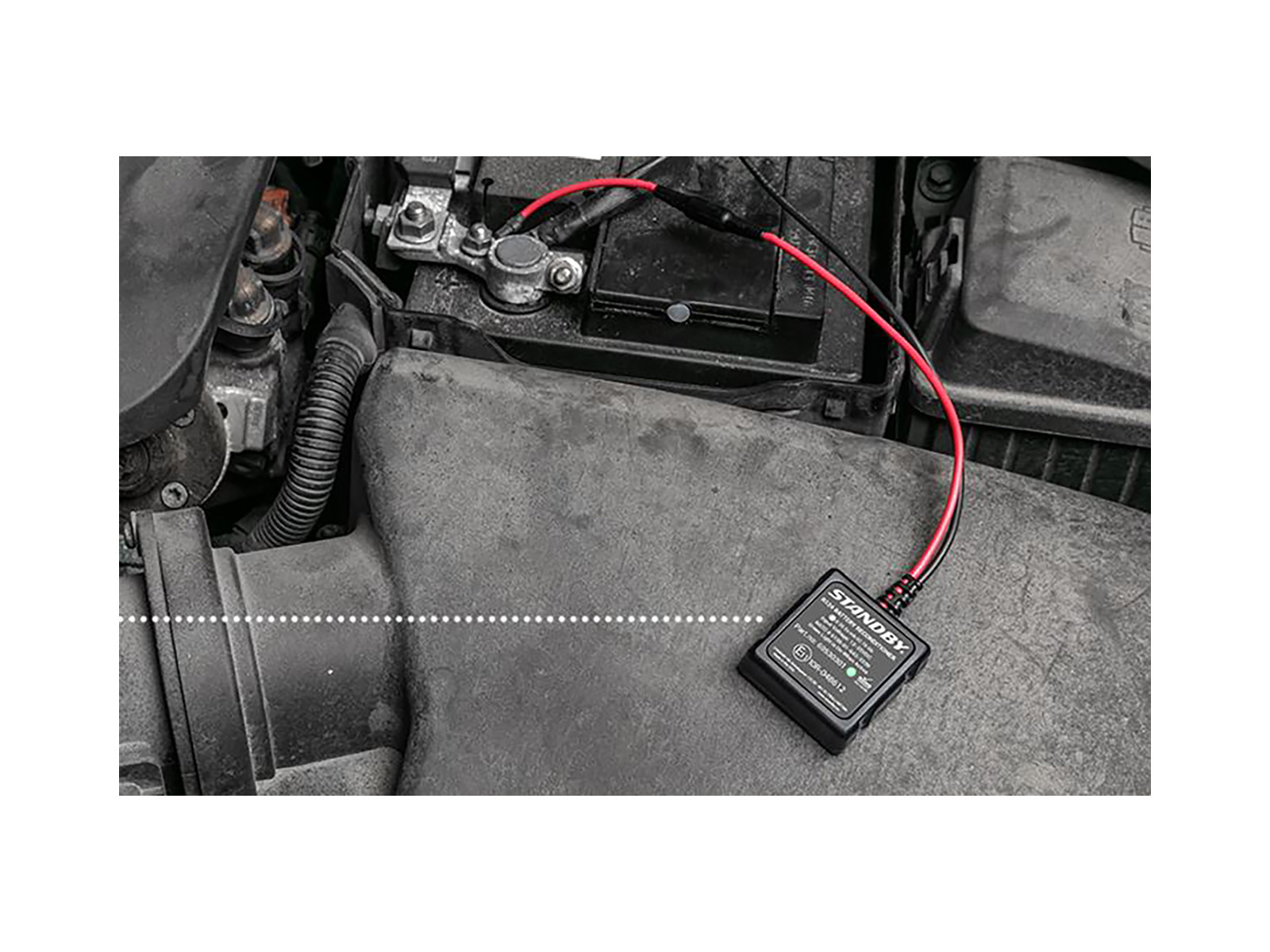 R124 Battery Desulphator and Regenerator In Situ on Car Internal