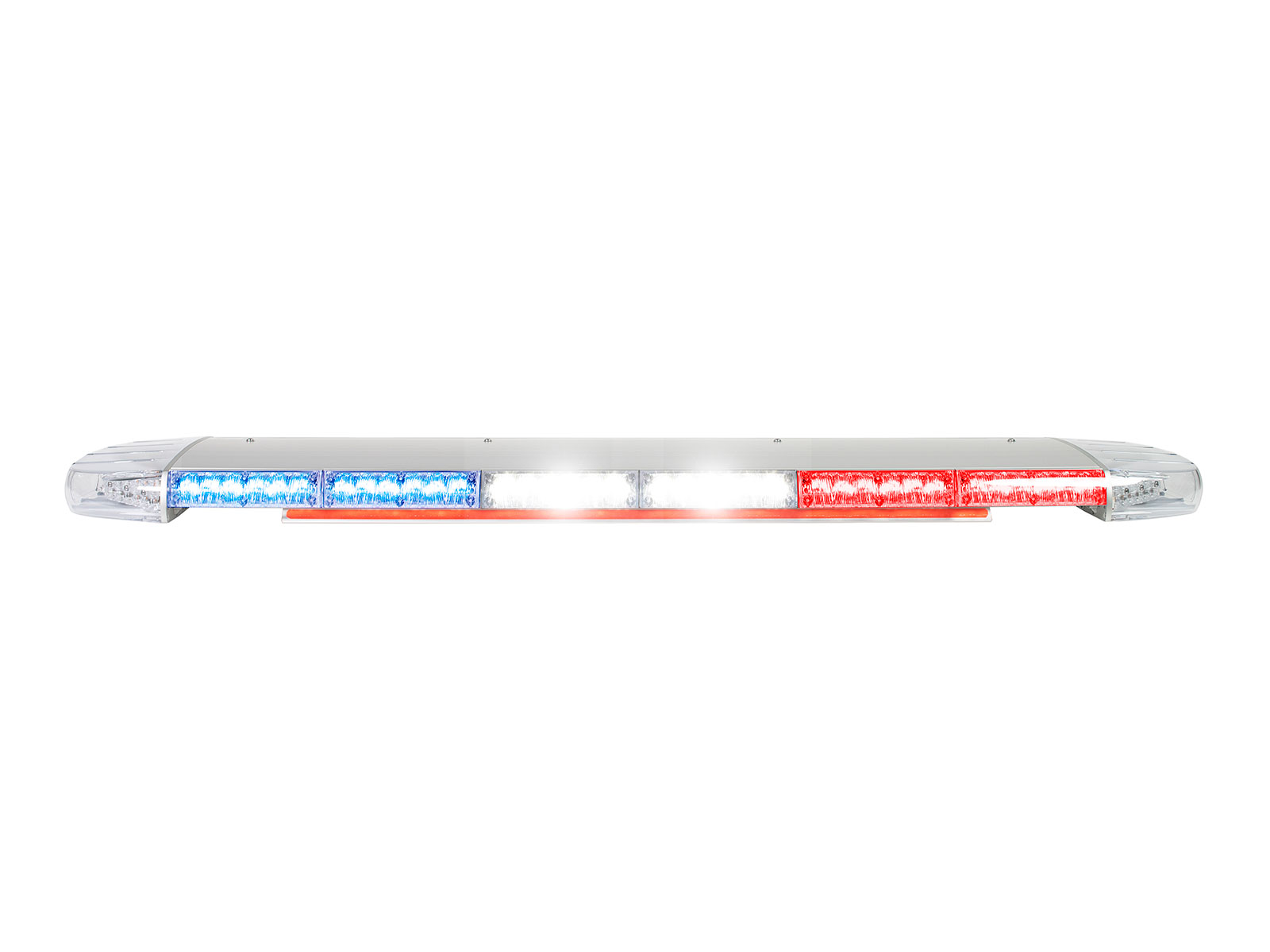 W3 Lightbar Blue/Red/White Lit Front View