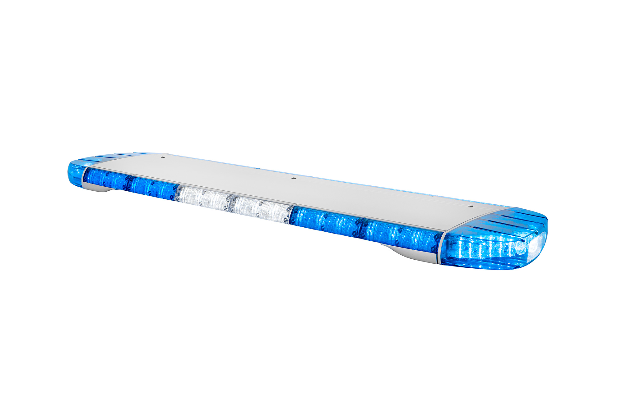 W3 Lightbar Blue/White Lit Angle View
