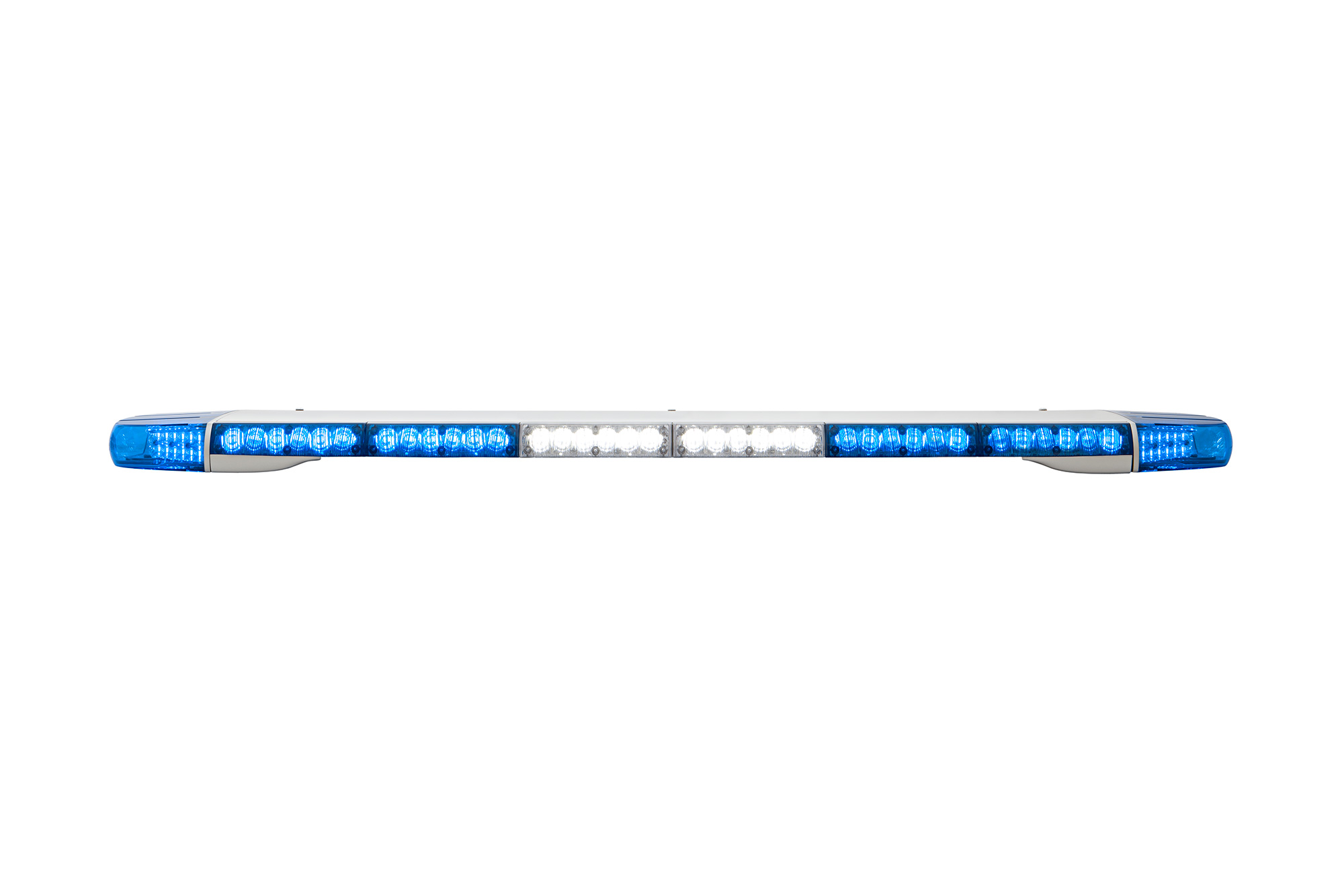 W3 Lightbar Blue/White Lit Front View