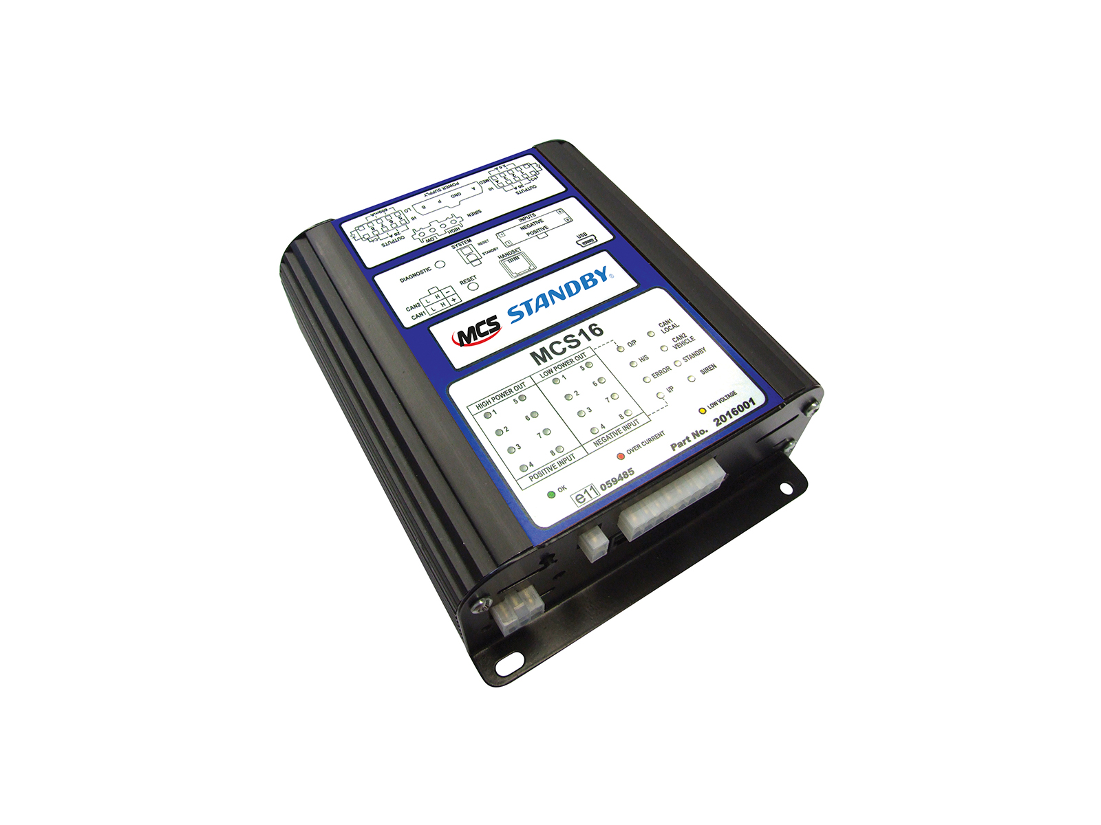 MCS-16 Universal Controller Angle View with Standby Logo 2