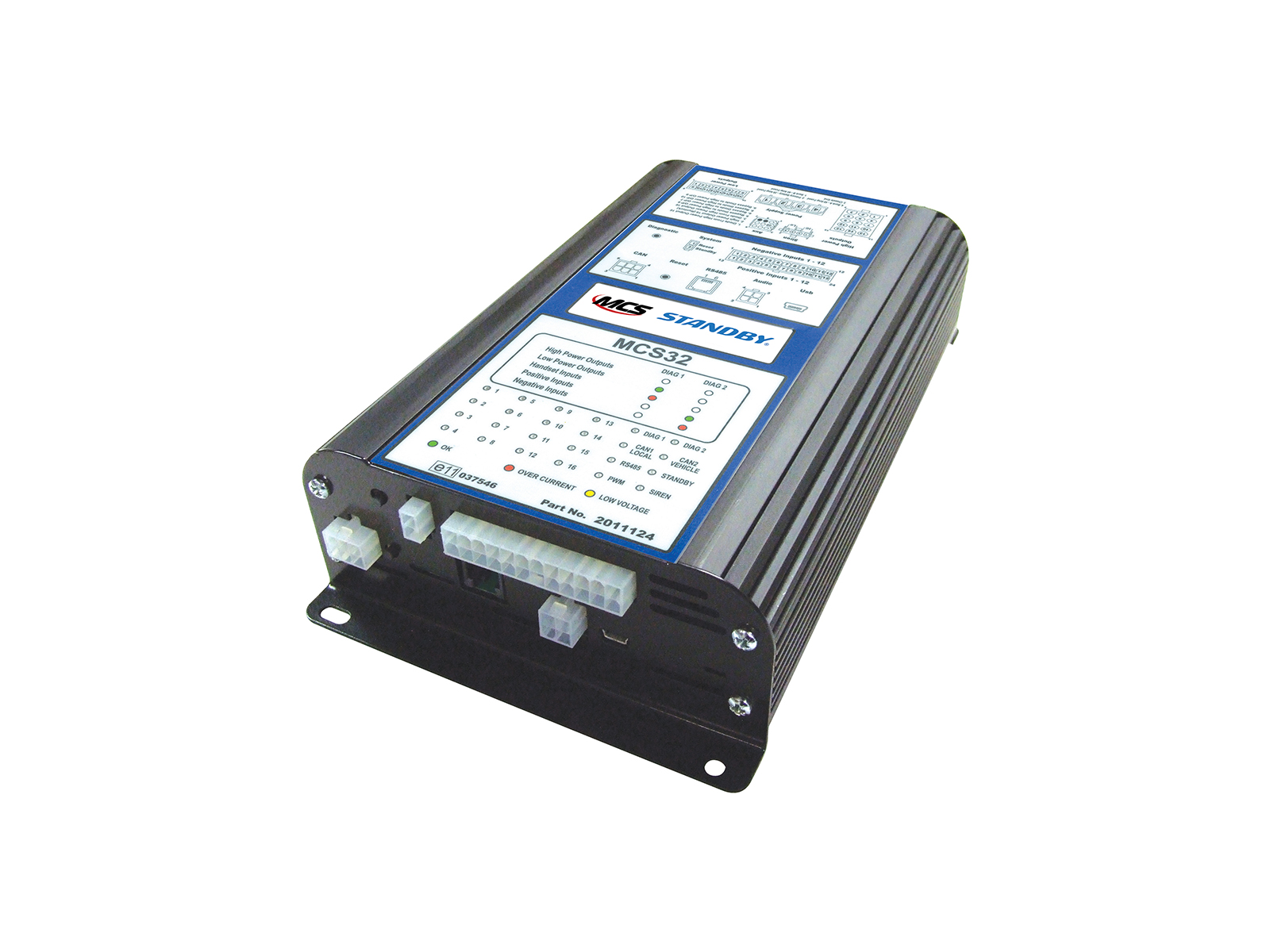 MCS-32 Universal Controller Angle View with Standby Logo