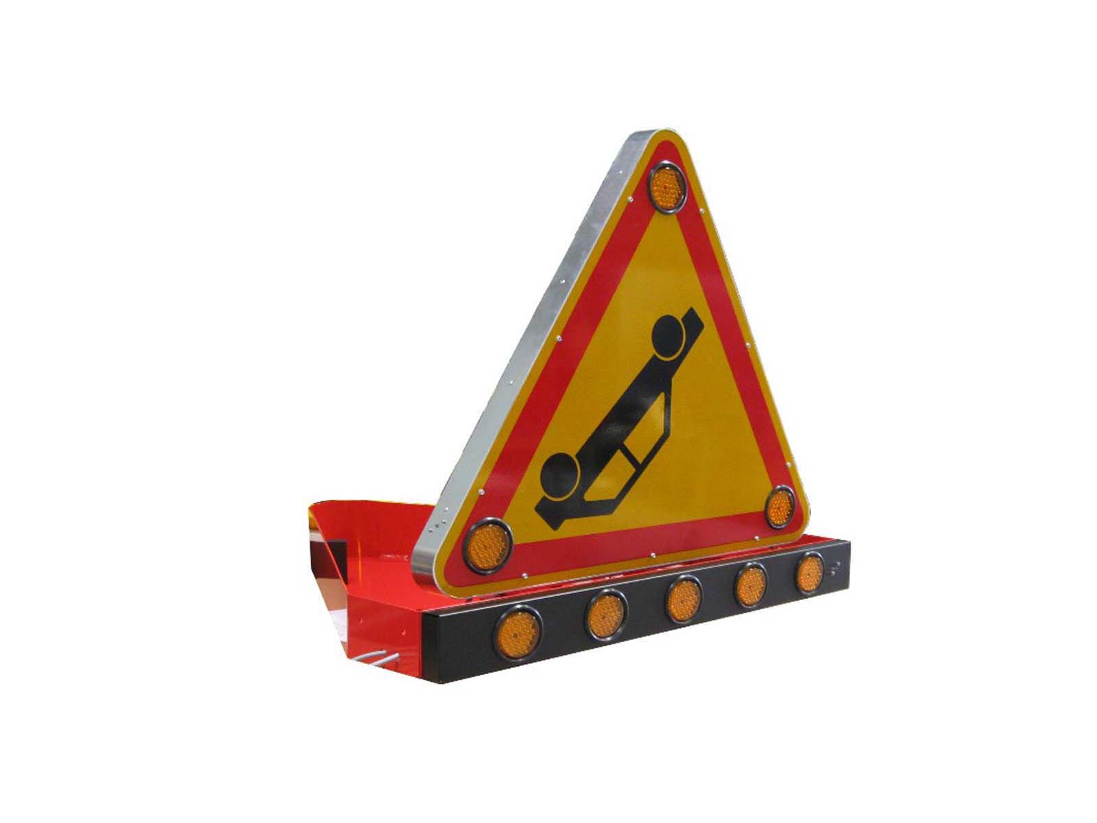 Electric raising encased and painted Triangle