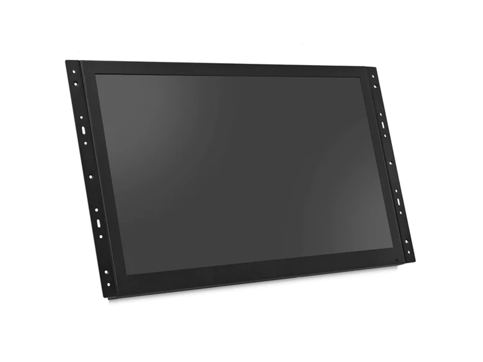 19" HD Monitor for Mobile CCTV Systems Angle View No Bracket with Mounting Holes