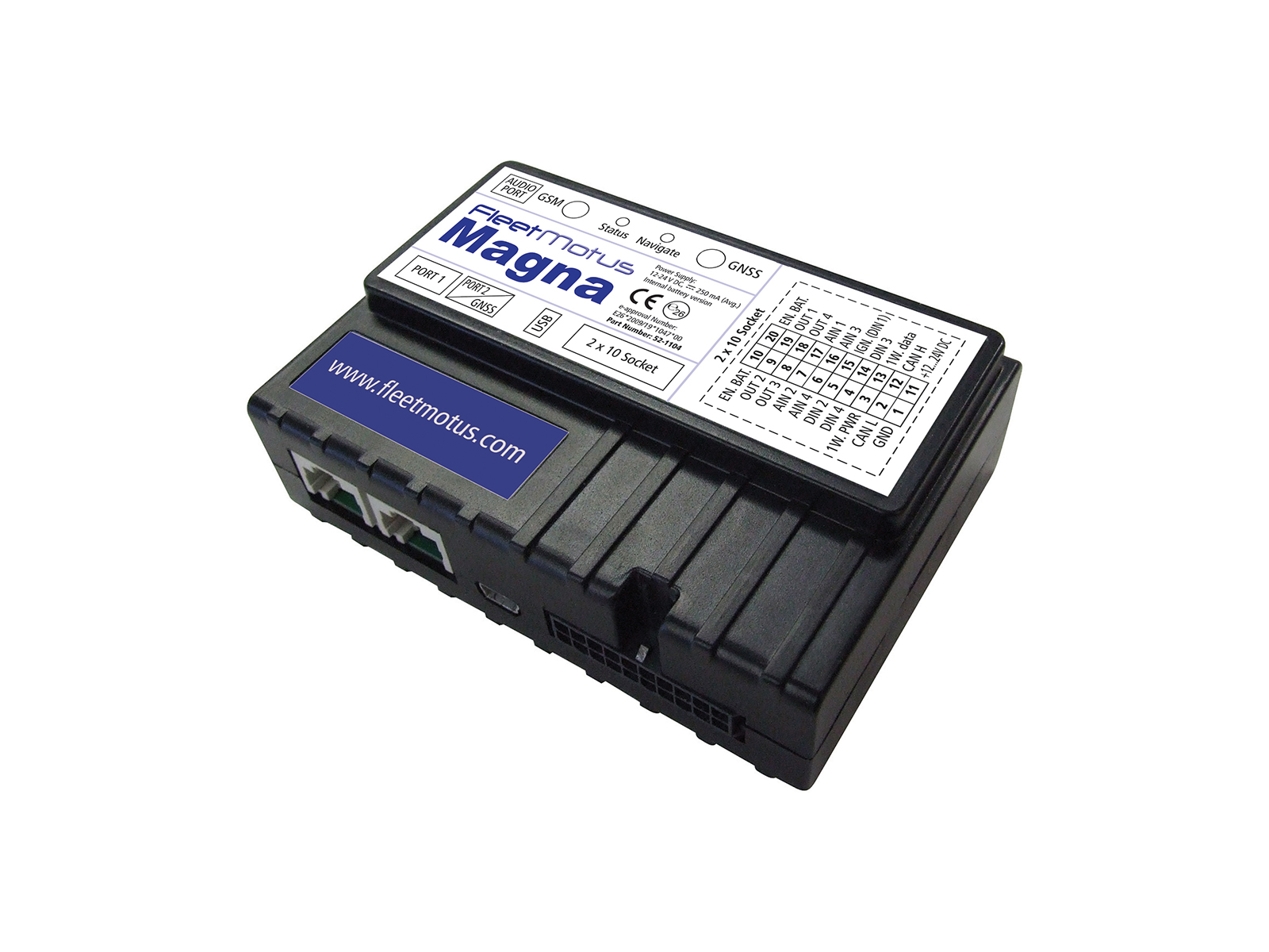 FleetMotus Magna-Elite Telematics Device for Data Acquision