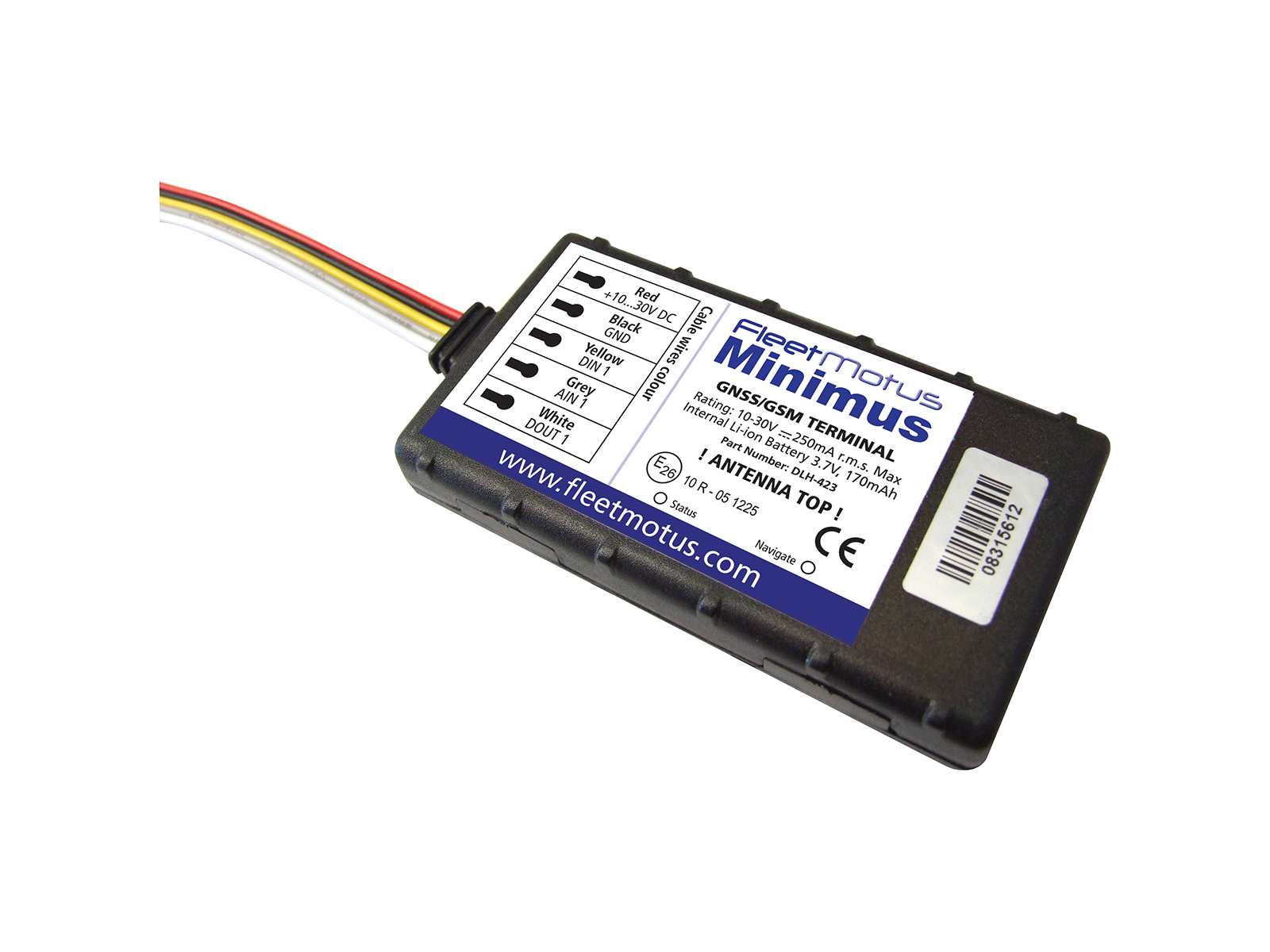 FleetMotus Minimus Telematics Device for Data Acquision