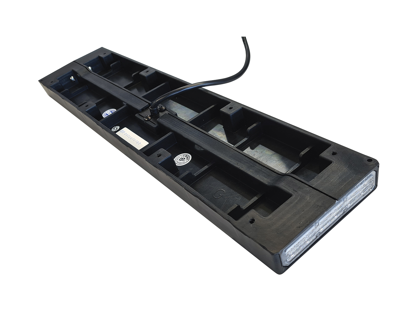 Registreringsplåtshållare med varningsljus - Bild 3