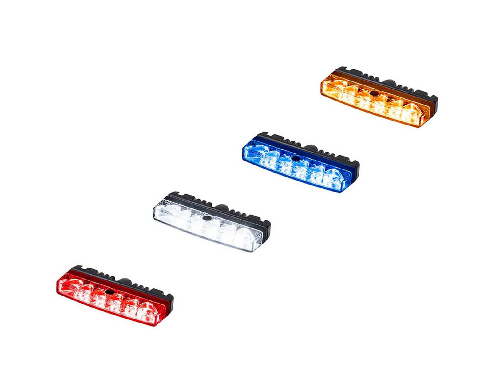 Feux de pénétration à LED L54 rouge blanc bleu et orange