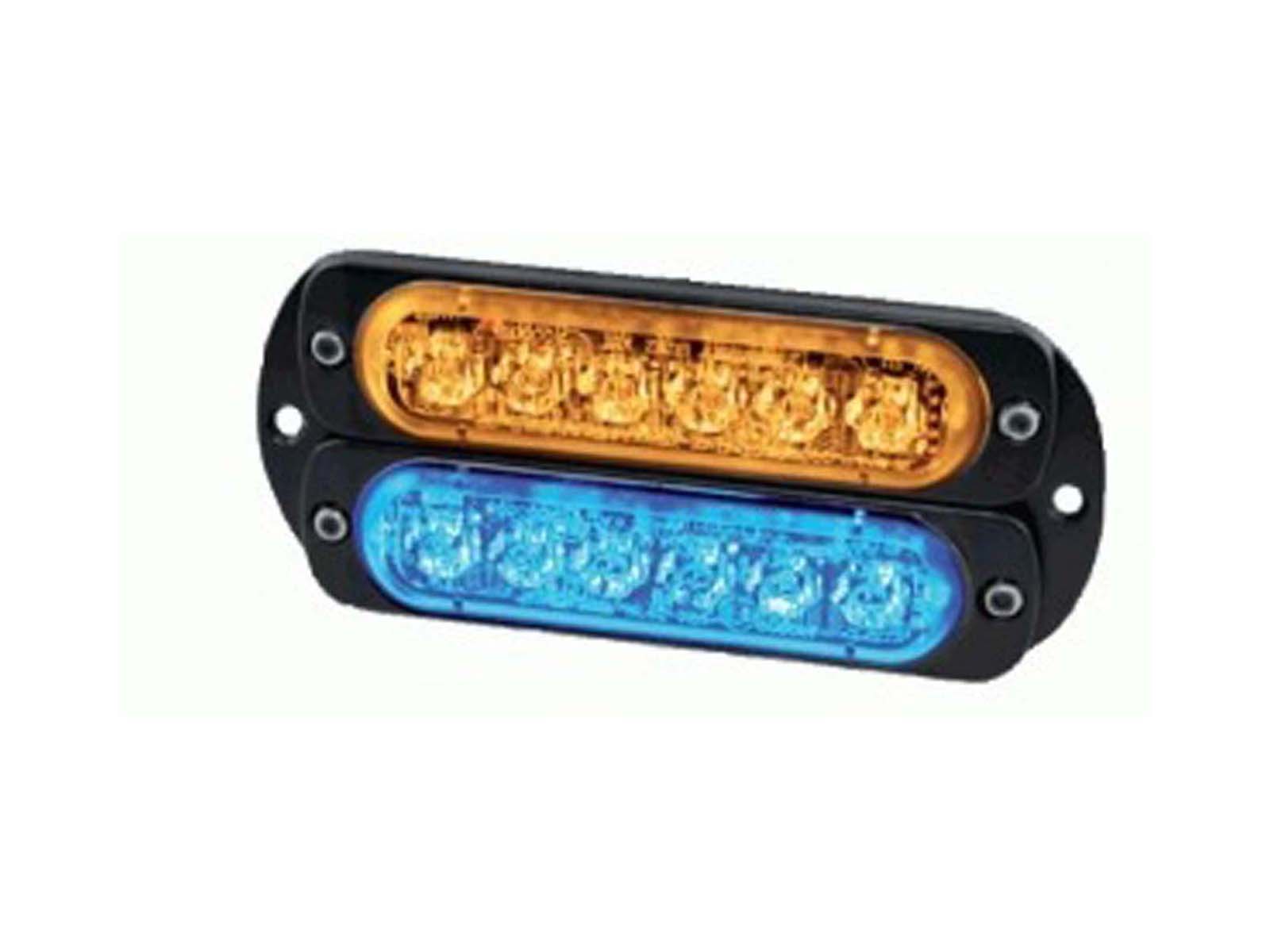 Feux de pénétration et d'alerte Double LED L52 bleu orange