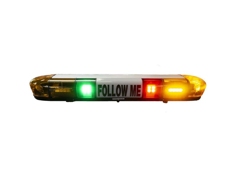Rampe de signalisation lumineuse pour aéroport ML vert et rouge FOLLOW ME