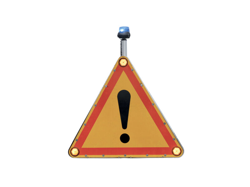 Gyrophare sur mât télescopique bleu Standby-Mercura