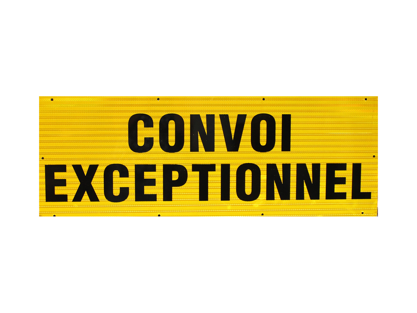 Panneau convoi exceptionnel aluminium