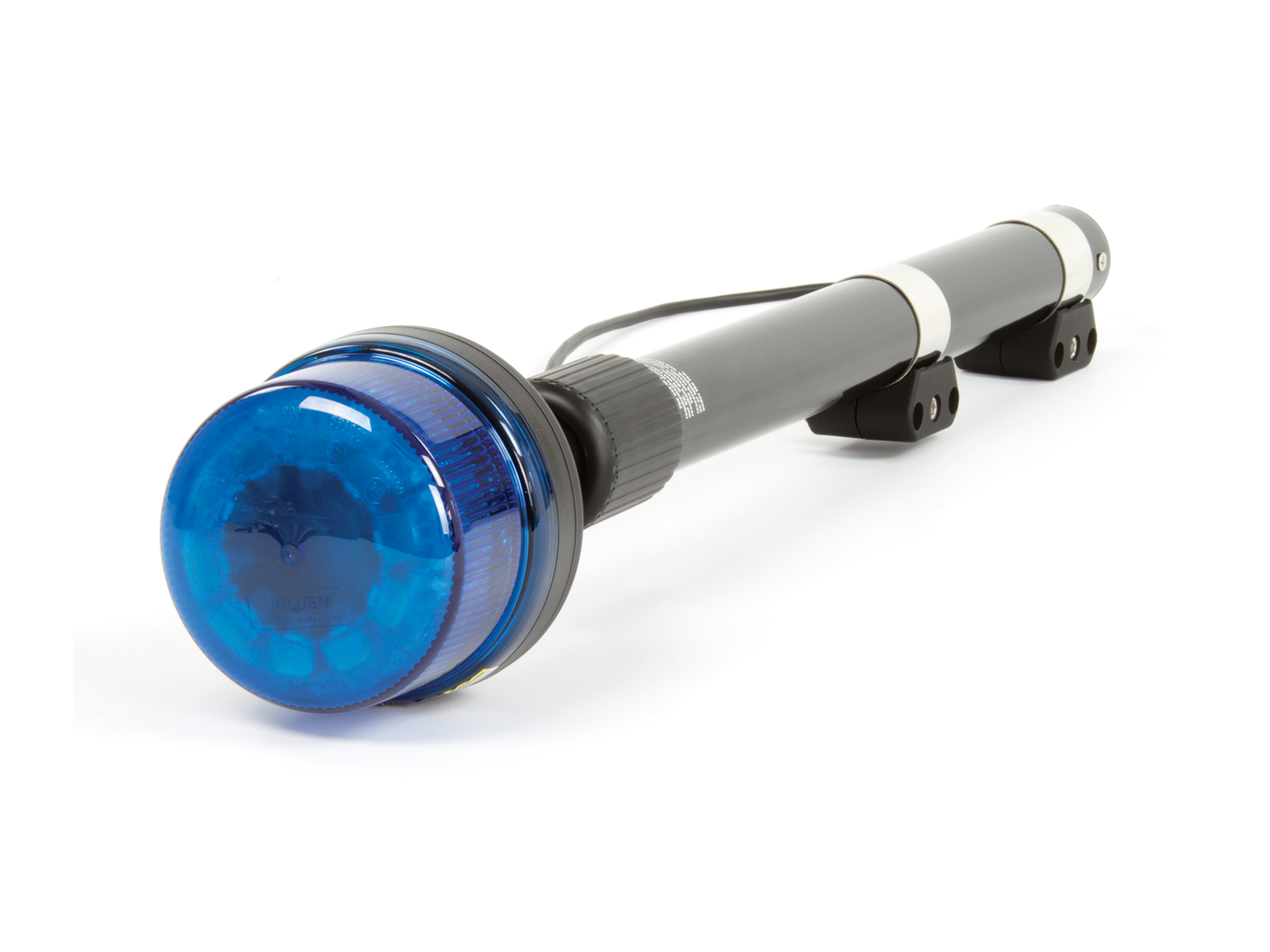 B16 Atom LED Telescopic Pole Mount Beacon Blue Angle View