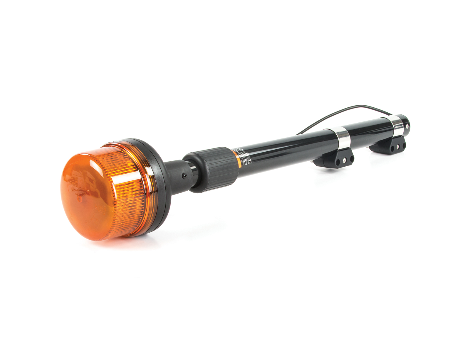 B16 Atom LED Telescopic Pole Mount Beacon Amber Angle View