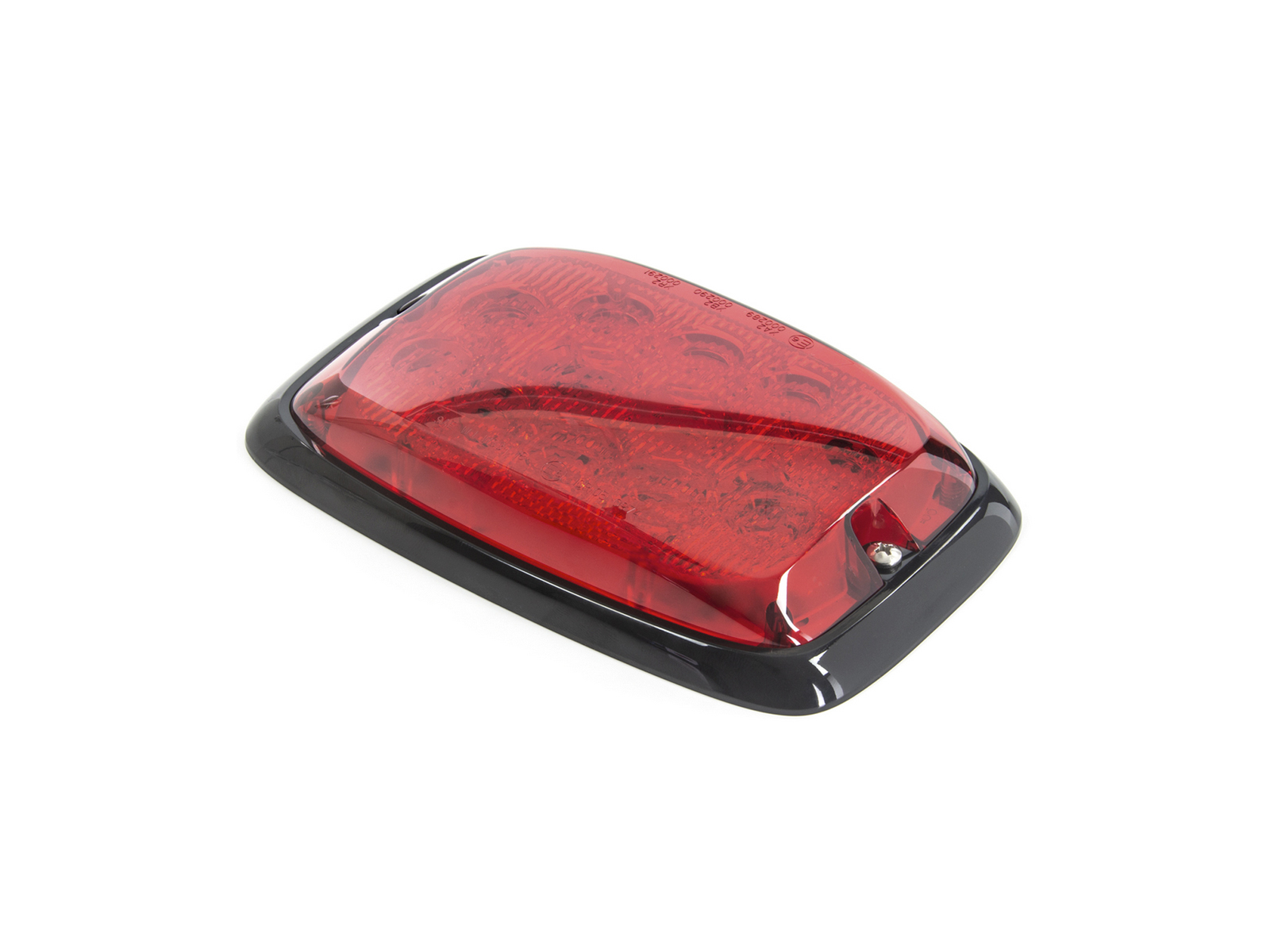 R6 Responder Series 12-LED Coloured Lens Module Red Lens Unlit Angle View