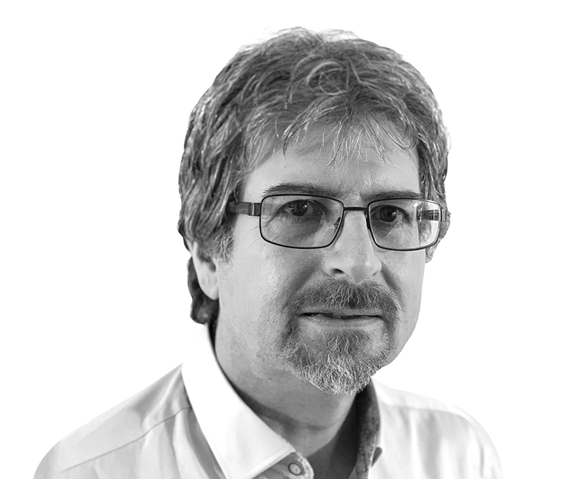 Stuart Braybrooke is Standby UK's Business Development Manager & Tech Team Lead, this is his black and white headshot.