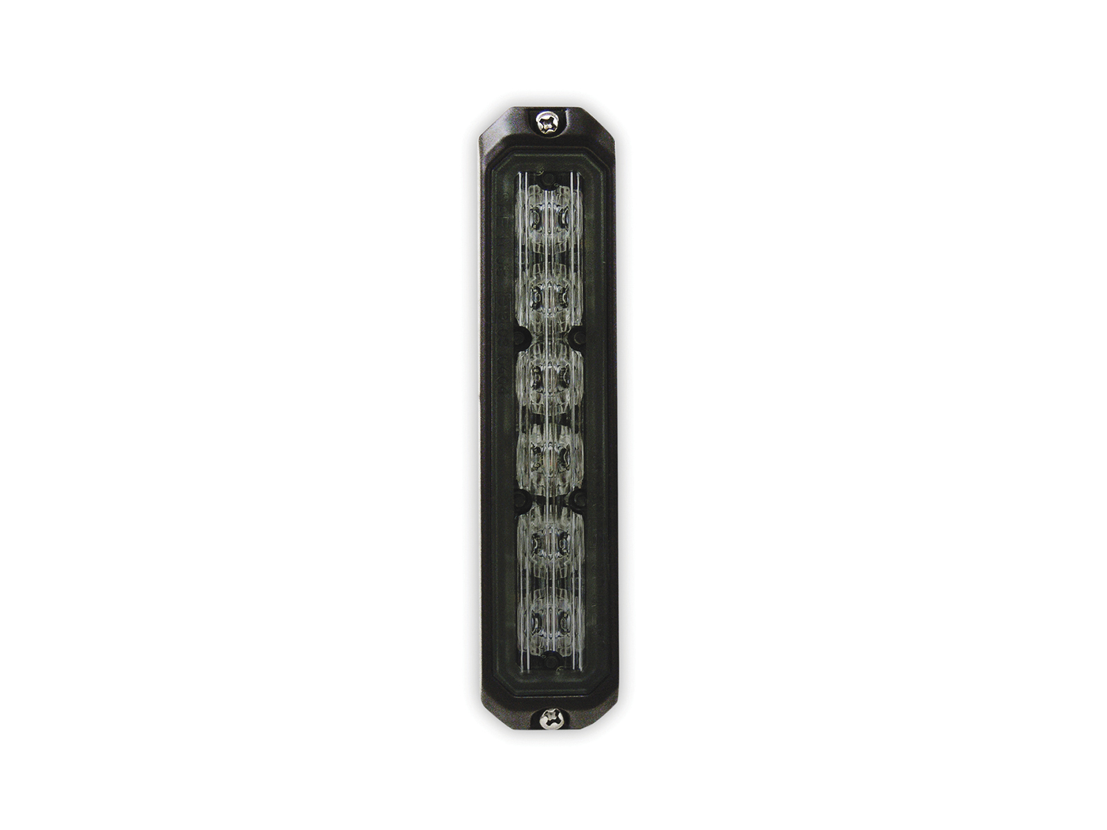 Mini Stealth - 6-way Surface Mount Smoked Lens LED Modules Vertical View Unlit