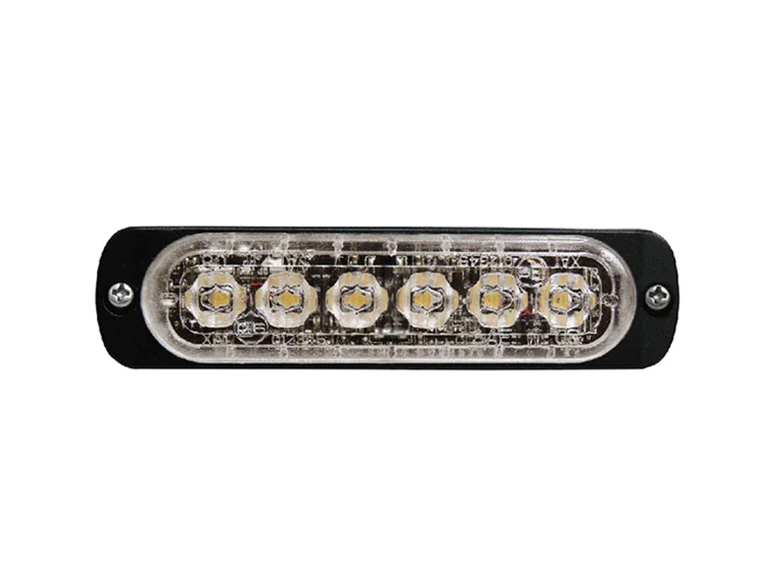 Super-Thin Single Colour 6-LED Module Front View Unlit Horizontal